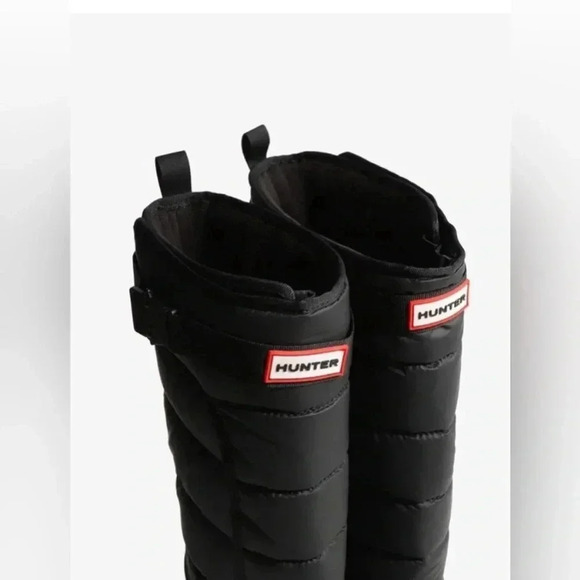 Hunter Black Intrepid Tall Winter & Rain Boots 8M - Picture 4 of 10